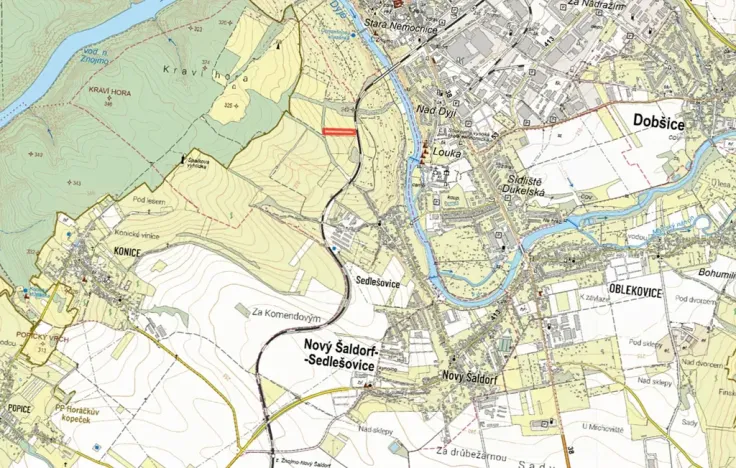 Prodej pole, Nový Šaldorf-Sedlešovice, 8035 m2