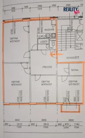 Prodej bytu 4+1, Brno, Milénova, 92 m2