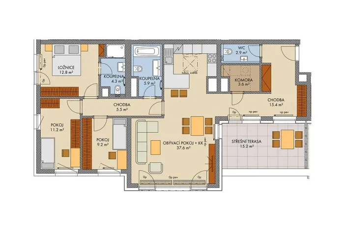 Prodej bytu 4+kk, Praha, Honzíkova, 118 m2