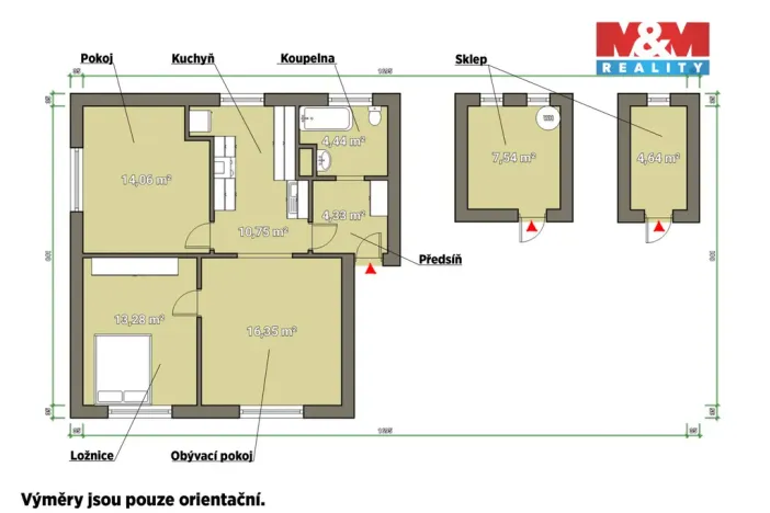 Prodej bytu 3+1, Mariánské Lázně - Úšovice, Ke Kasárnům, 63 m2