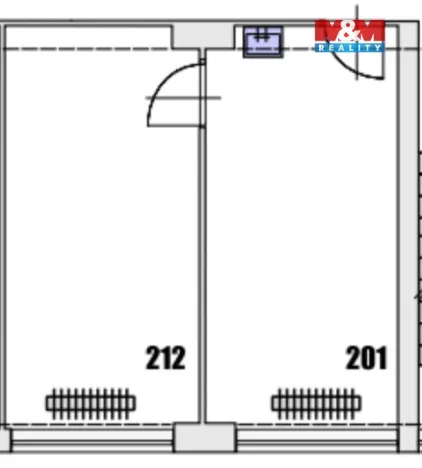 Pronájem kanceláře, Benešov, Žižkova, 34 m2