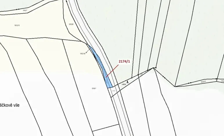 Dražba pozemku, Římov, 194 m2