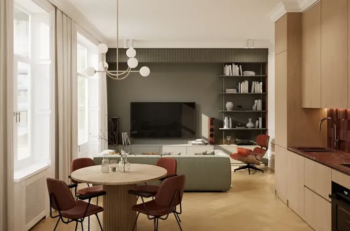 Prodej bytu 2+kk, Praha - Karlín, Křižíkova, 46 m2