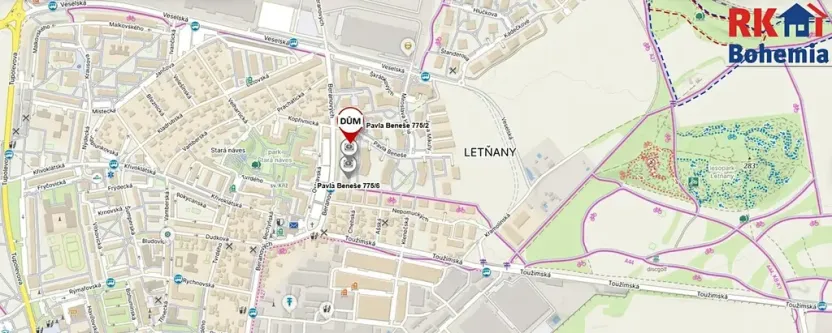 Pronájem bytu 1+kk, Praha - Letňany, Pavla Beneše, 33 m2