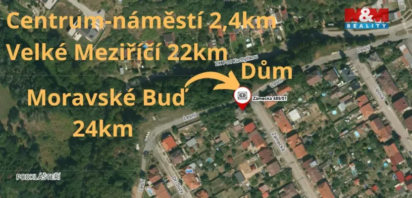 Prodej rodinného domu, Třebíč - Podklášteří, Zámecká, 140 m2