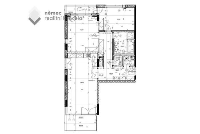 Pronájem bytu 3+kk, Praha - Hrdlořezy, V třešňovce, 109 m2