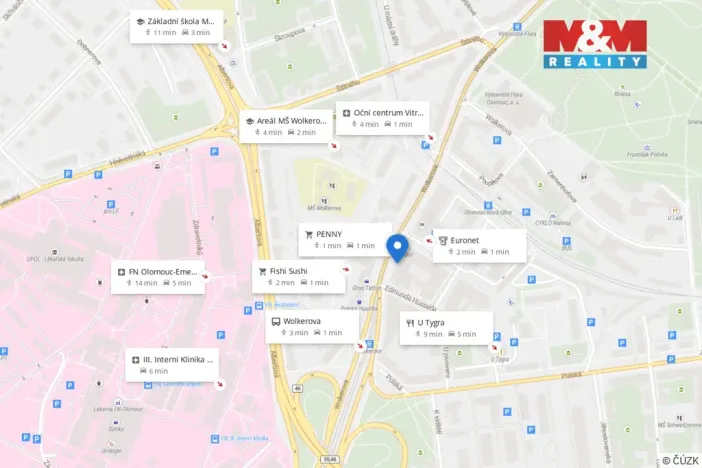 Prodej bytu 1+kk, Olomouc, Wolkerova, 33 m2