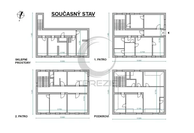 Prodej činžovního domu, Ústí nad Labem, K Přejezdu, 382 m2
