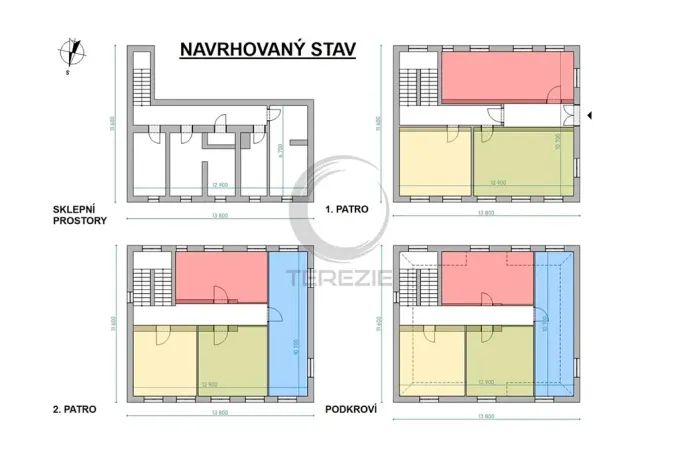 Prodej činžovního domu, Ústí nad Labem, K Přejezdu, 382 m2