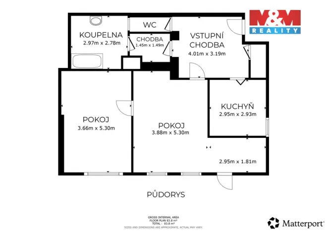 Prodej bytu 2+1, Krnov - Pod Bezručovým vrchem, Bezručova, 73 m2
