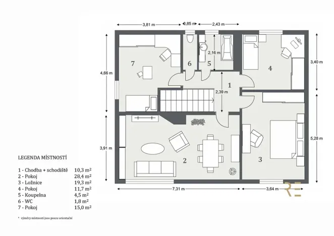 Prodej vícegeneračního domu, Praha - Záběhlice, Střemchová, 348 m2