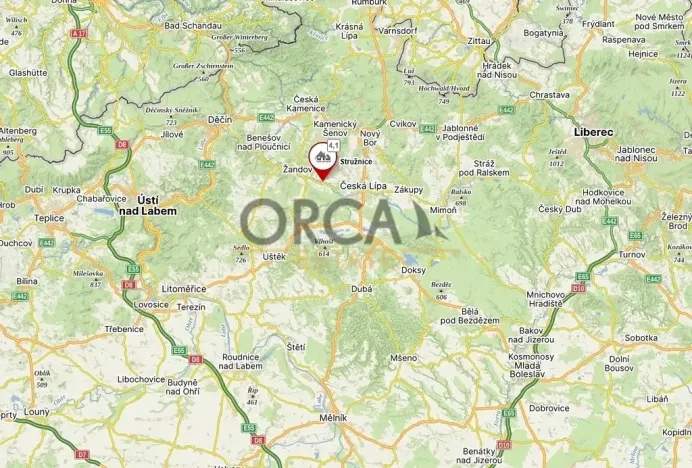 Prodej podílu pozemku, Stružnice, 423 m2