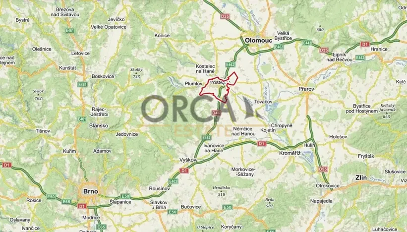 Prodej podílu pozemku pro bydlení, Prostějov, 1801 m2