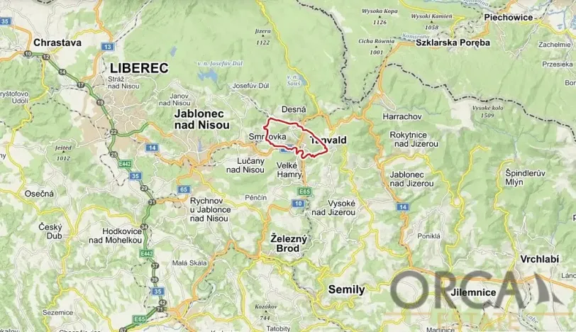 Prodej louky, Tanvald, 2920 m2