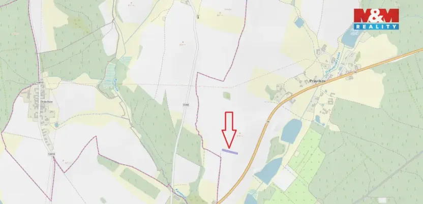 Prodej pole, Kamenice nad Lipou - Pravíkov, 2006 m2