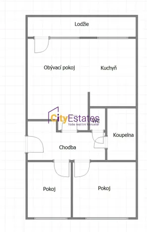 Prodej bytu 3+kk, Praha - Střížkov, Rumburská, 62 m2