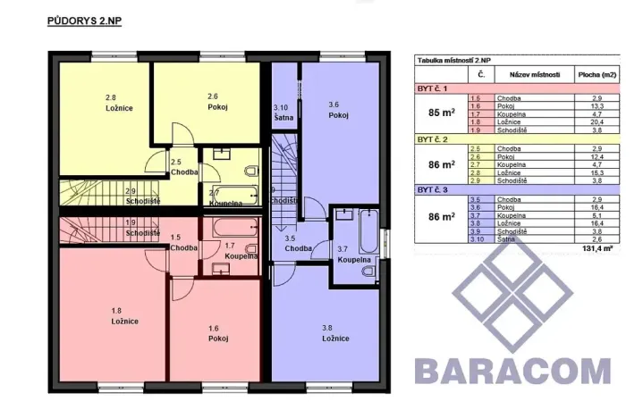 Prodej bytu 3+kk, Tachov, K Lesíku, 85 m2