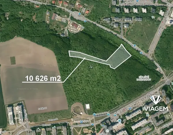 Prodej komerčního pozemku, Praha - Hlubočepy, 10626 m2