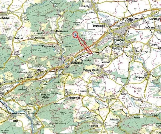 Prodej podílu lesa, Drahelčice, 3372 m2