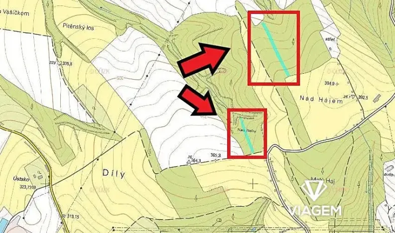 Prodej podílu lesa, Bojkovice, 2789 m2