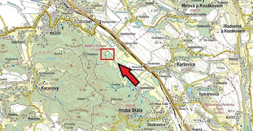 Prodej louky, Karlovice, 4989 m2