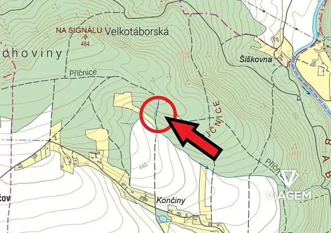 Prodej podílu pole, Slatina nad Úpou, 395 m2