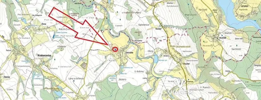 Prodej podílu komerčního pozemku, Borek, 537 m2