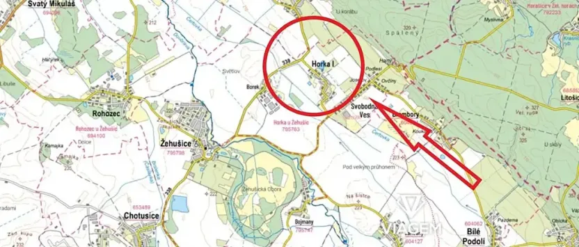 Prodej podílu pole, Horka I, 8080 m2