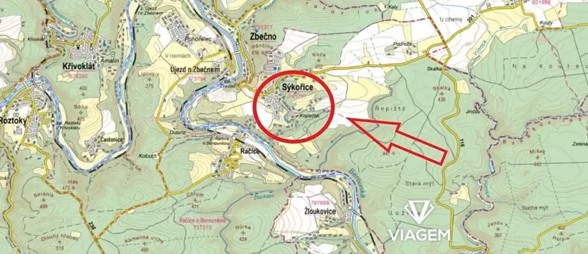 Prodej podílu zahrady, Sýkořice, 1091 m2