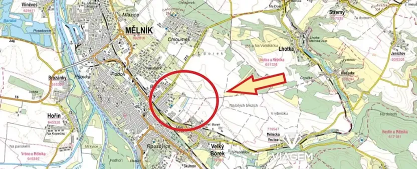 Prodej podílu pole, Mělník, 2045 m2