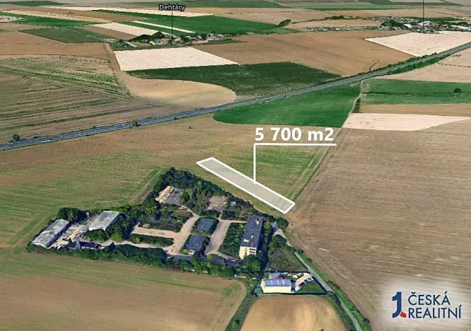 Prodej podílu pole, Zeleneč, 3800 m2