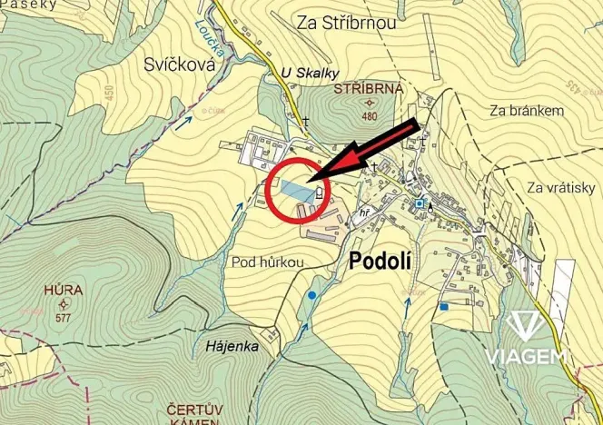 Prodej podílu pole, Podolí, 199 m2