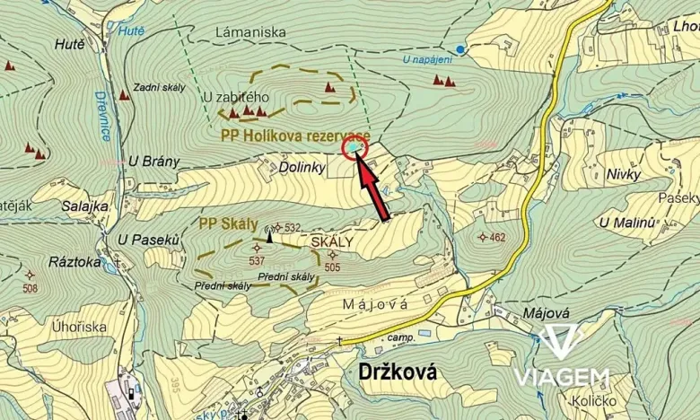 Prodej pole, Držková, 400 m2