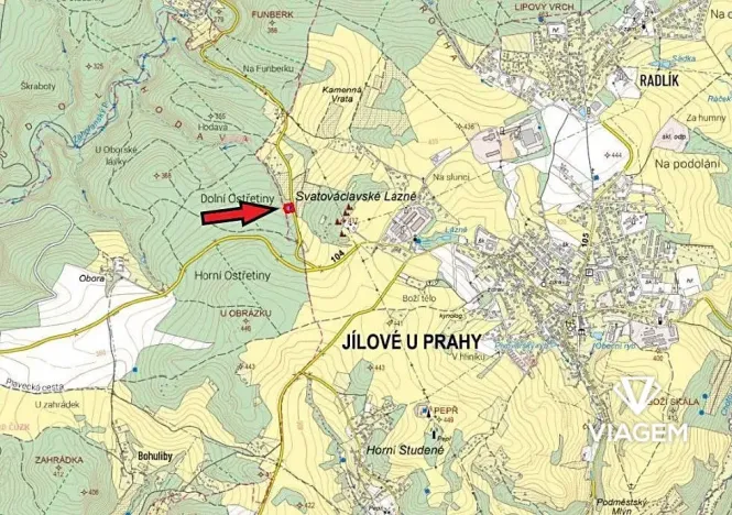 Prodej zahrady, Jílové u Prahy, 2219 m2