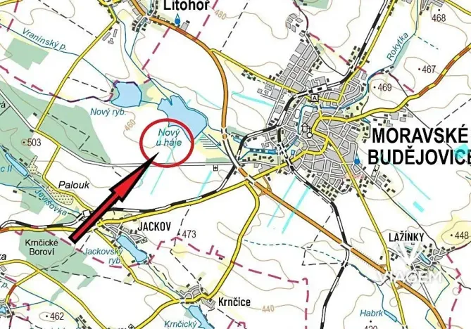 Prodej podílu pole, Moravské Budějovice, 2093 m2