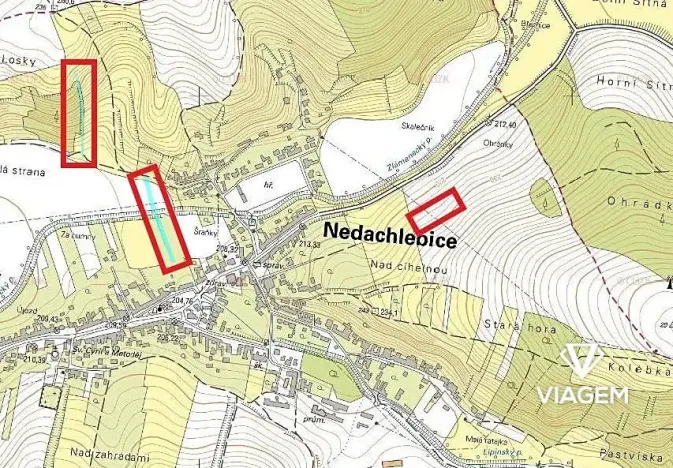 Prodej podílu zahrady, Nedachlebice, 868 m2