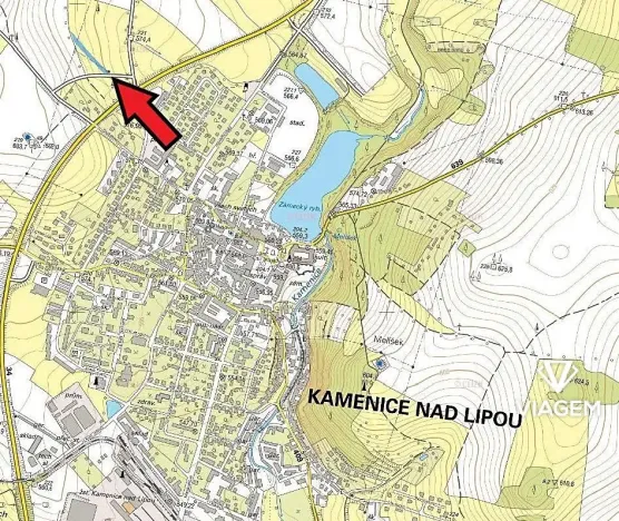 Prodej podílu pole, Kamenice nad Lipou, 628 m2
