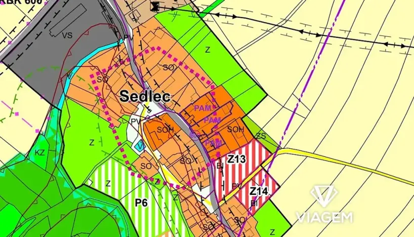Prodej podílu zahrady, Sedlec, 444 m2