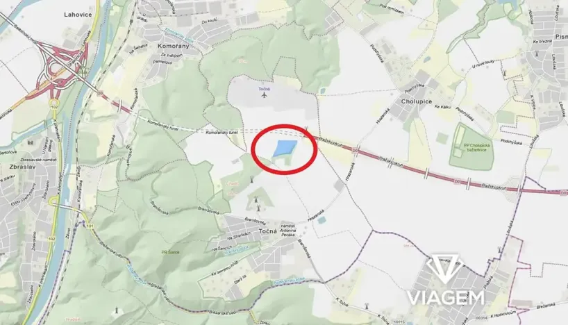 Prodej podílu pole, Praha - Točná, 7190 m2
