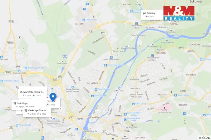 Prodej bytu 3+1, Turnov, Studentská, 76 m2