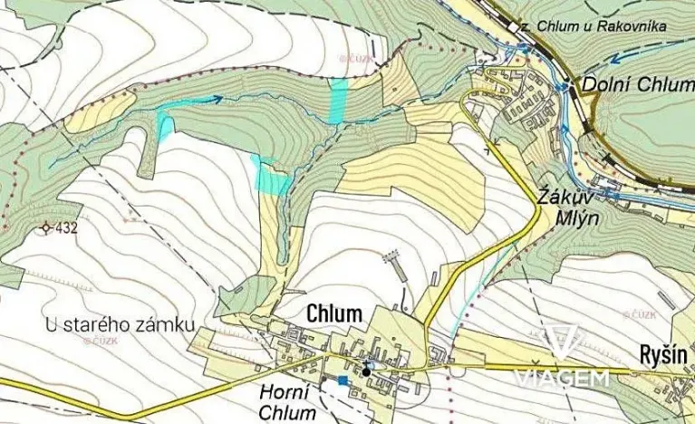 Prodej podílu pole, Chlum, 3651 m2