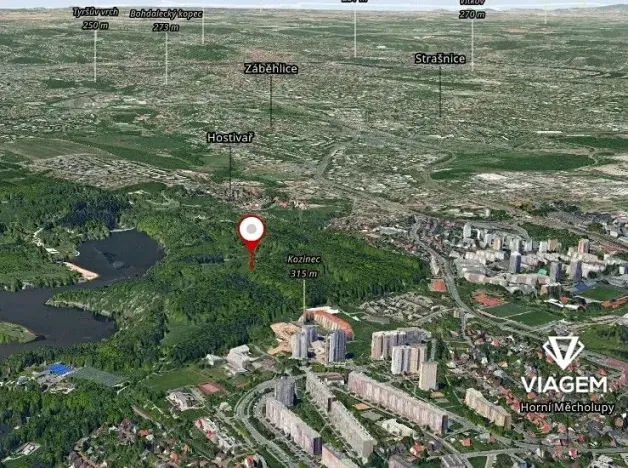 Prodej podílu lesa, Praha - Hostivař, 1302 m2