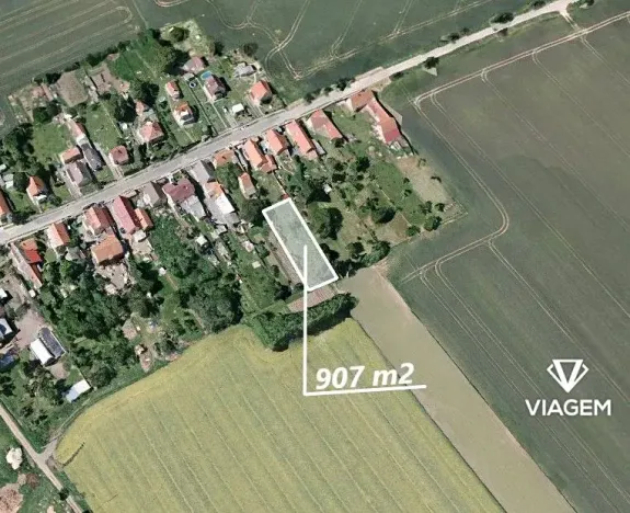 Prodej zahrady, Toušice, 907 m2