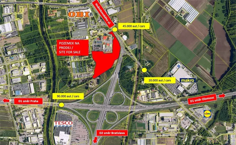 Prodej komerčního pozemku, Brno, Hněvkovského, 35094 m2