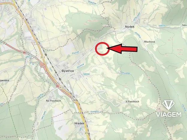 Prodej podílu zahrady, Bystřice, 56 m2