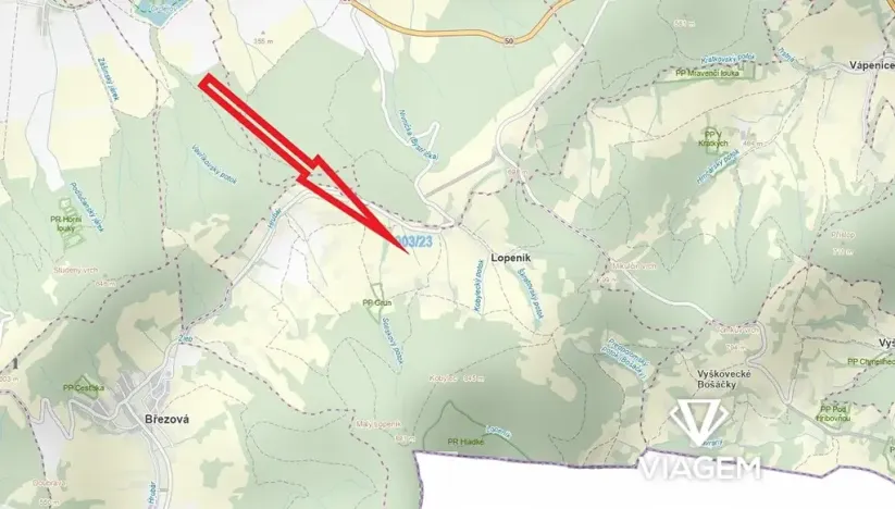 Prodej pole, Lopeník, 1129 m2