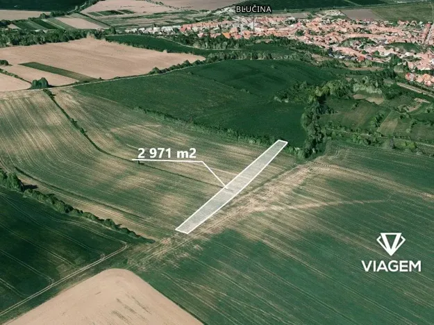 Prodej podílu pole, Blučina, 990 m2