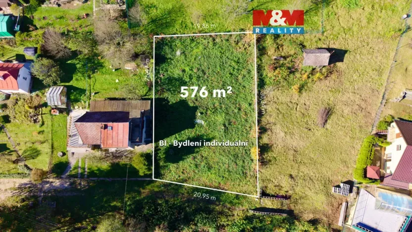 Prodej pozemku pro bydlení, Zlín, U Potoka, 576 m2