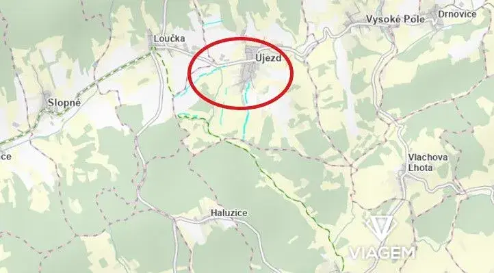 Prodej podílu zahrady, Újezd, 695 m2