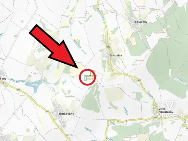 Prodej zahrady, Bošovice, 2836 m2